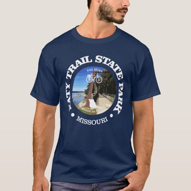 Katy Trail (cycling c) T-Shirt (Front)