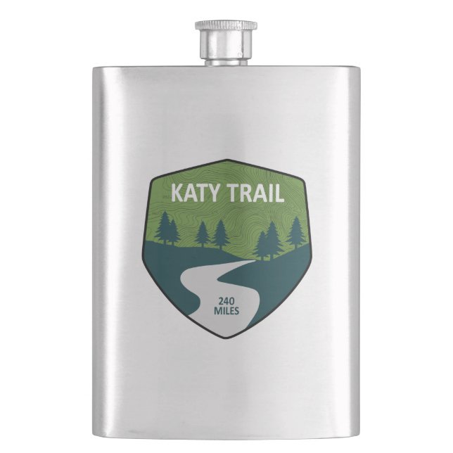 Katy Trail Hip Flask (Front)