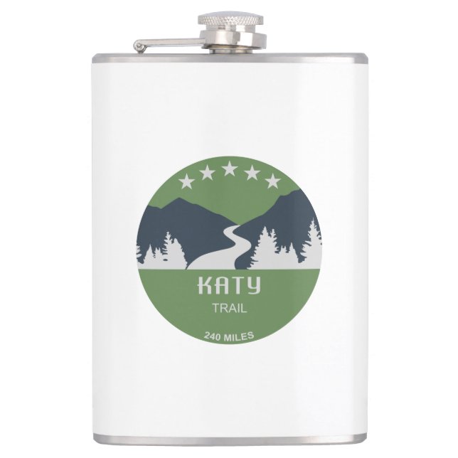 Katy Trail Hip Flask (Front)