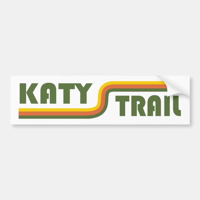 Katy Trail Missouri Bumper Sticker (Front)