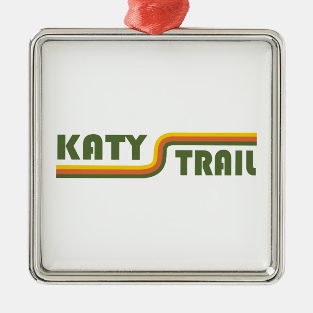 Katy Trail Missouri Metal Tree Decoration (Front)