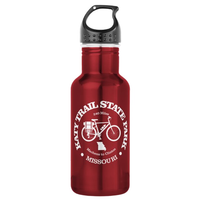 Katy Trail State Park (cycling)  532 Ml Water Bottle (Front)