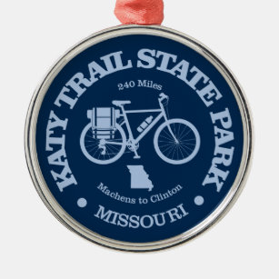 Katy Trail State Park (cycling) Metal Tree Decoration