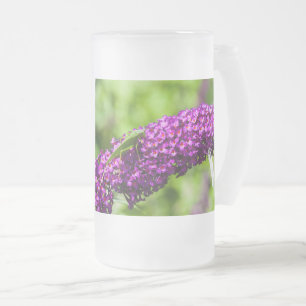 katydid energy frosted glass beer mug