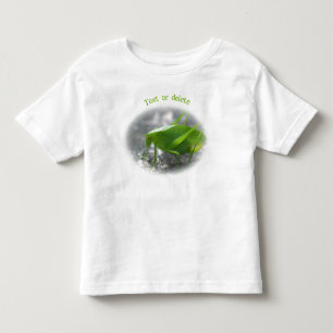 Katydid Grasshopper Nature Personalized Toddler T-Shirt