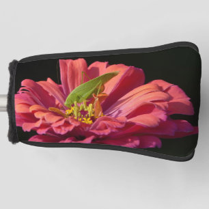 Katydid on Zinnia Golf Head Cover