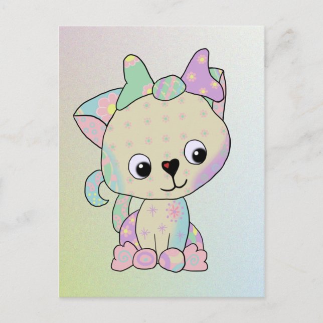 Kätzchen Kunterbunt Postcard (Front)