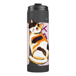 Katze, Simple Cute Valentines day Cat Mum Gift Thermal Tumbler