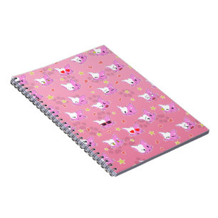 Katzen - Kätzchen - Comickatzen Muster Design Notebook