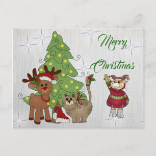 Katzenweihnachten Postcard
