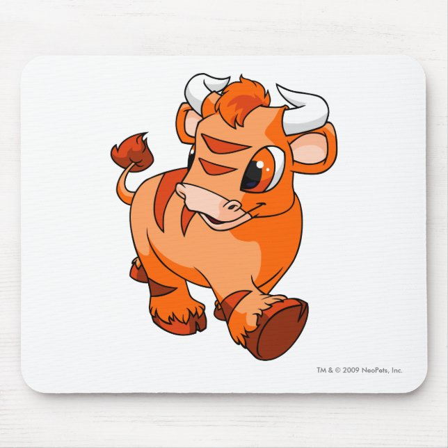 Kau Orange Mouse Mat (Front)