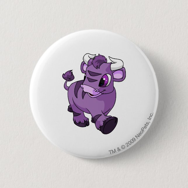 Kau Purple 6 Cm Round Badge (Front)