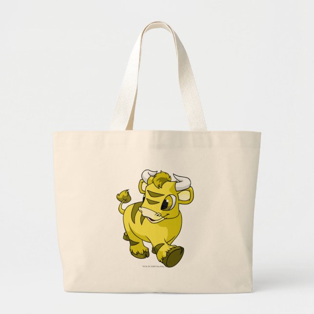 Kau Yellow Large Tote Bag (Front)