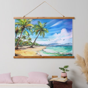 Kauai Beach Day Hanging Tapestry