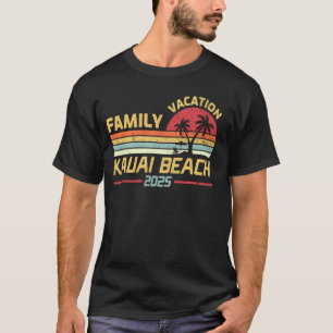 Kauai Beach Hawaii Family Vacation 2025 Matching S T-Shirt
