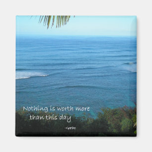 Kauai Beach Ocean Hawaii Inspirational quote Magnet