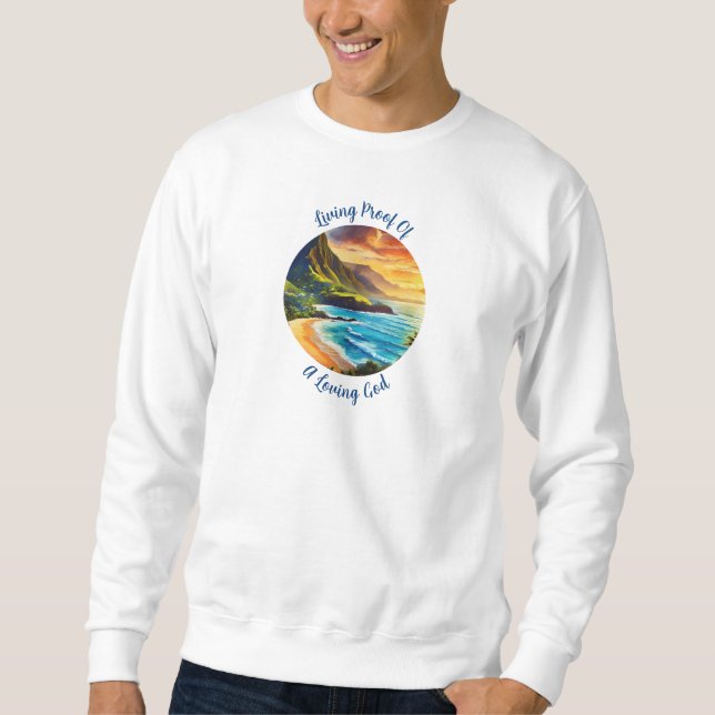 Kauai Blessings: Embrace Divine Love Sweatshirt  (Front)