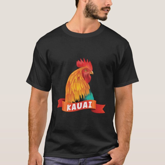 Kauai Chicken Rooster Style Garden T-Shirt (Front)