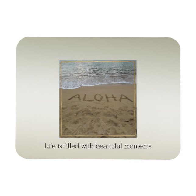 Kauai Hawaii Aloha Beach Beautiful Moments         Magnet (Horizontal)