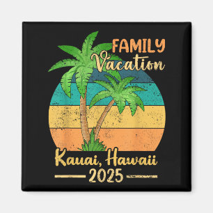 Kauai Hawaii Beach Family Vacation 2025 Summer Magnet