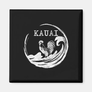 Kauai Hawaii Chicken Surf Hawaiian Souvenir Surfer Magnet