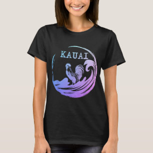 Kauai Hawaii Chicken Surf Hawaiian Souvenir Surfer T-Shirt