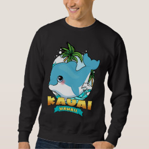 KAUAI HAWAII Cute Baby Dolphin Beach Souvenir Sweatshirt