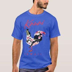 Kauai Hawaii Flower Hibiscus Chicken Lover Souveni T-Shirt