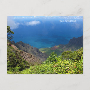 Kauai Hawaii Island Holiday Postcard