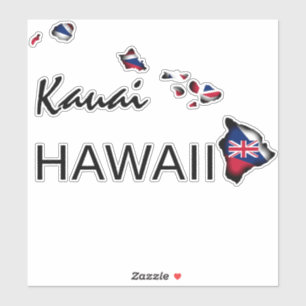 KAUAI - HAWAII ISLANDS HI Flag BLK