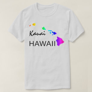 KAUAI - HAWAII ISLANDS NEON RAINBOW T-Shirt