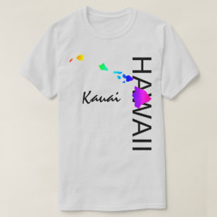 KAUAI - HAWAII ISLANDS NEON RAINBOW T-Shirt
