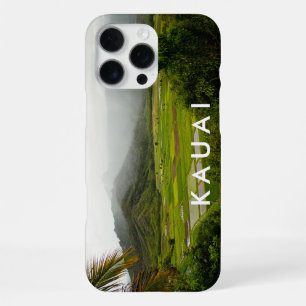 Kauai, Hawaii Landscape Fields Scene w/ text iPhone 16 Pro Max Case