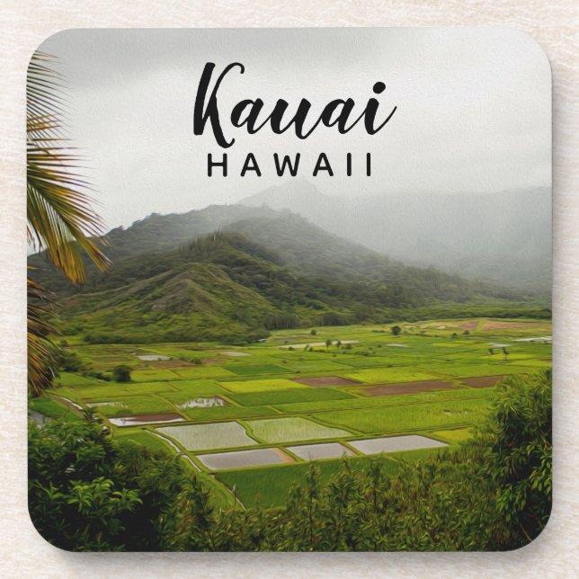 Kauai Hawaii Landscape Photography Coaster (Front)