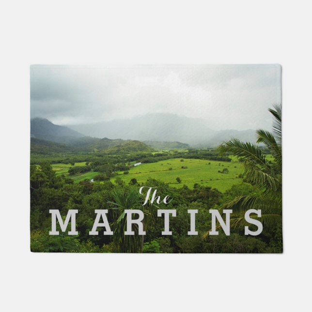 Kauai, Hawaii Landscape Scene Doormat (Front)