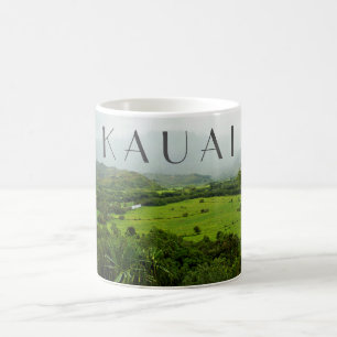 Kauai, Hawaii Landscape Scene w/ Text Coffee Mug
