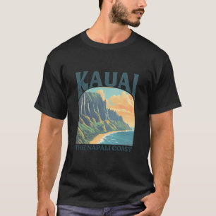 Kauai Hawaii Na Pali Coast Vintage Beach T-Shirt