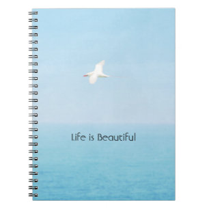 Kauai Hawaii Ocean Red Tailed Tropicbird Flying   Notebook