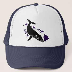 Kauai - Hawaii Purple Islands Humpback Trucker Hat