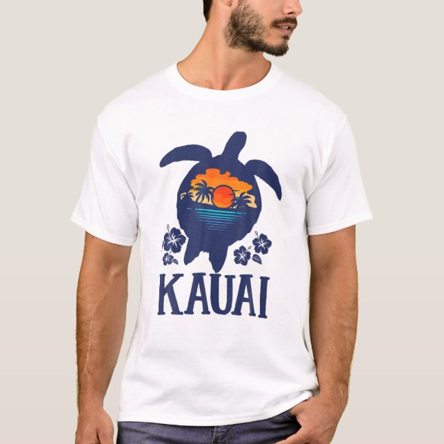Kauai - Hawaii Sea Turtles Hawaiian Family Vacatio T-Shirt (Front)