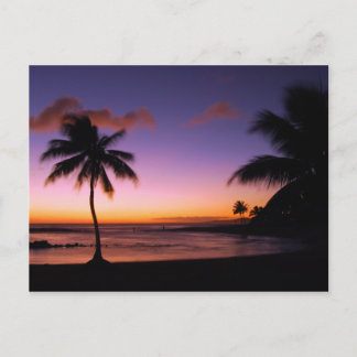 Kauai Hawaii Sunset Postcard