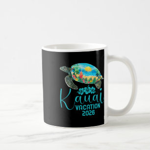 Kauai Hawaii Trip 2026 Sea Turtle Summer Vacation Coffee Mug