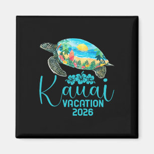 Kauai Hawaii Trip 2026 Sea Turtle Summer Vacation Magnet