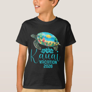 Kauai Hawaii Trip 2026 Sea Turtle Summer Vacation T-Shirt