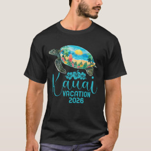 Kauai Hawaii Trip 2026 Sea Turtle Summer Vacation T-Shirt