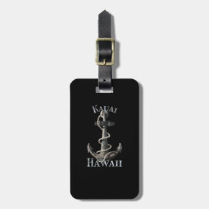 Kauai Hawaii Vacation Nautical Anchor Sailing Luggage Tag