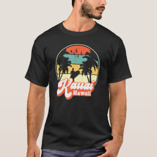 Kauai Hawaii Vintage Beach Surf Hawaiian Retro 70s T-Shirt