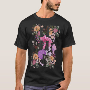 Kauai Hawaii Vintage Flowers Floral Surf Surfer Ha T-Shirt