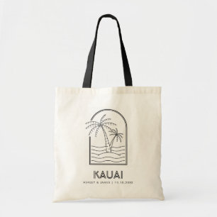 Kauai Hawaii Wedding Weekend Destination Tote Bag