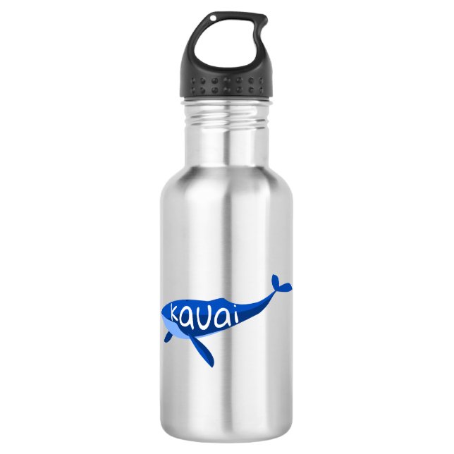 Kauai Hawaii Whale 532 Ml Water Bottle (Front)